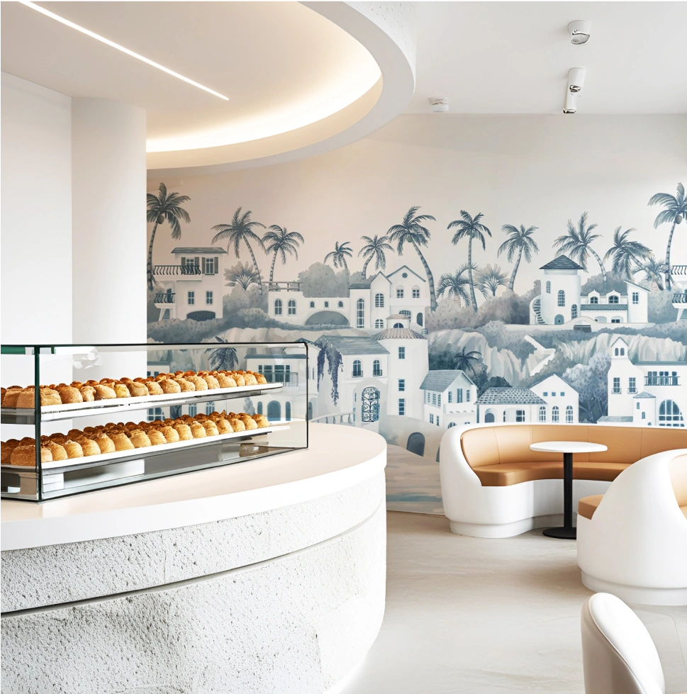 Blue Landscape building